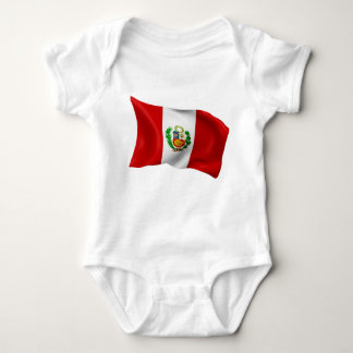 Body Para Bebê Bandeira do Peru