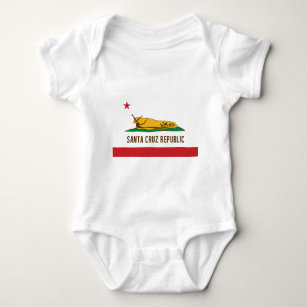 Body Para Bebê Bandeira do Slug da banana da república de Santa