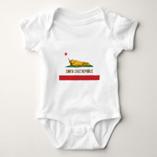 Body Para Bebê Bandeira do Slug da banana da república de Santa