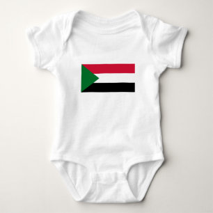 Body Para Bebê Bandeira do Sudão