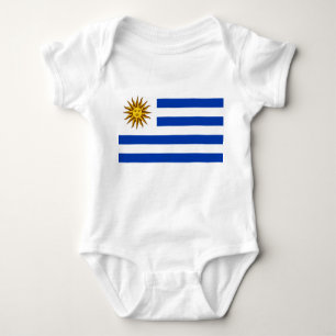 Body Para Bebê Bandeira do Uruguai