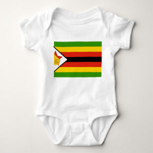 Body Para Bebê Bandeira do Zimbabué