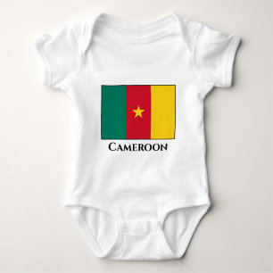 Body Para Bebê Bandeira dos Camarões