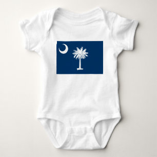 Body Para Bebê Bandeira Estadual da Carolina do Sul
