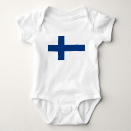 Body Para Bebê Bandeira finlandesa (Finlândia) Bebê Roupa De Bebê