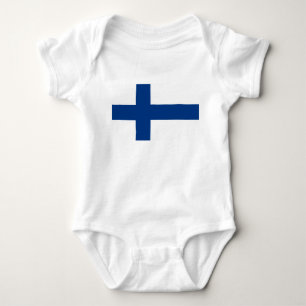 Body Para Bebê Bandeira finlandesa (Finlândia) Bebê Roupa De Bebê
