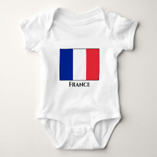 Body Para Bebê Bandeira França (Francês)