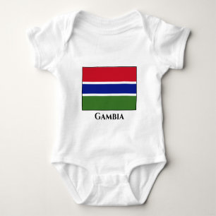 Body Para Bebê Bandeira Gâmbia