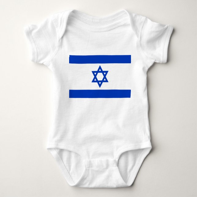 Body Para Bebê Bandeira israelita (Israel) (Frente)
