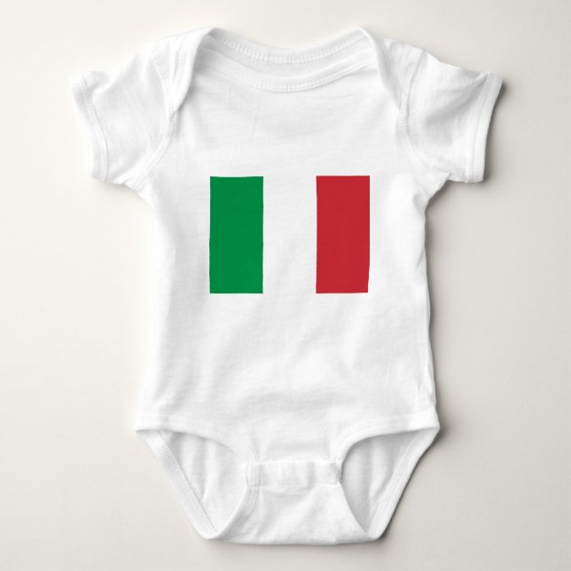 Body Para Bebê Bandeira italiana (Frente)
