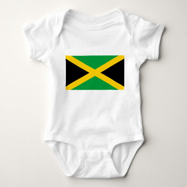 Body Para Bebê Bandeira jamaicana (Frente)