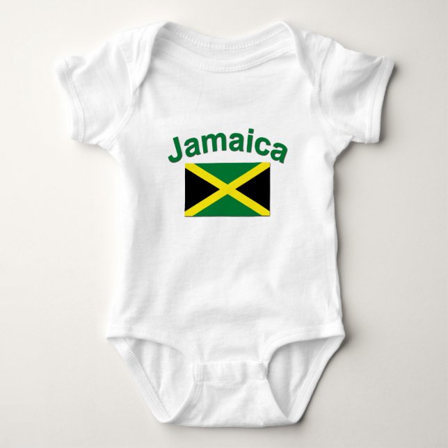 Body Para Bebê Bandeira jamaicana (Frente)
