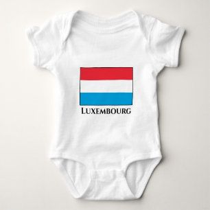 Body Para Bebê Bandeira Luxemburgo