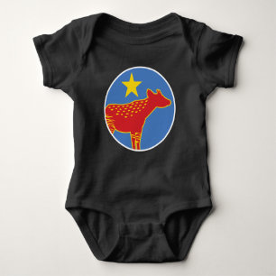 Body Para Bebê Bandeira Nacional Congolesa do Congo Okapi