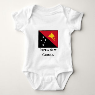 Body Para Bebê Bandeira Papua Nova Guiné