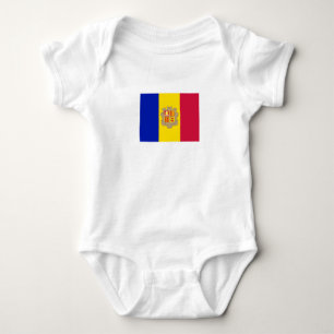 Body Para Bebê Bandeira Patriótica Andorra