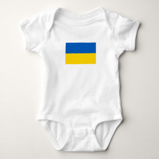 Body Para Bebê Bandeira Patriótica da Ucrânia