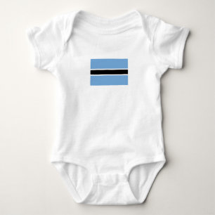 Body Para Bebê Bandeira Patriótica do Botsuana