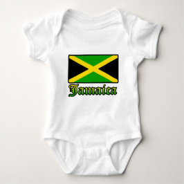 Body Para Bebê Bandeira, preto, verde e amarelo de Jamaica