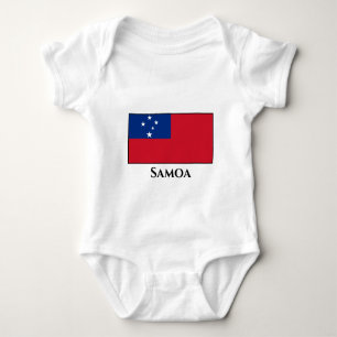 Body Para Bebê Bandeira Samoa