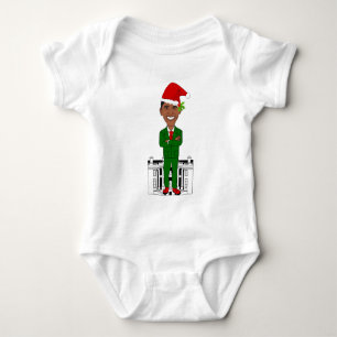 Body Para Bebê barack obama santa claus