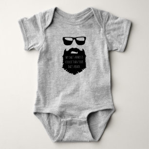 Body Para Bebê Barba Pai - Barba legal Baby One