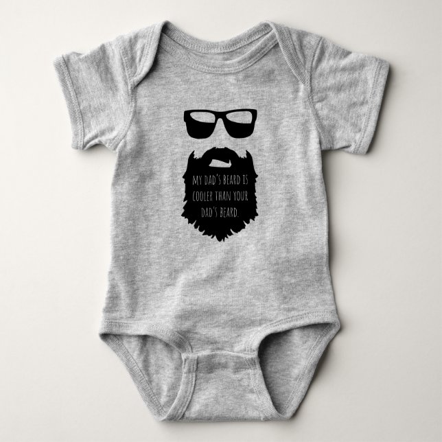 Body Para Bebê Barba Pai - Barba legal Baby One  (Frente)
