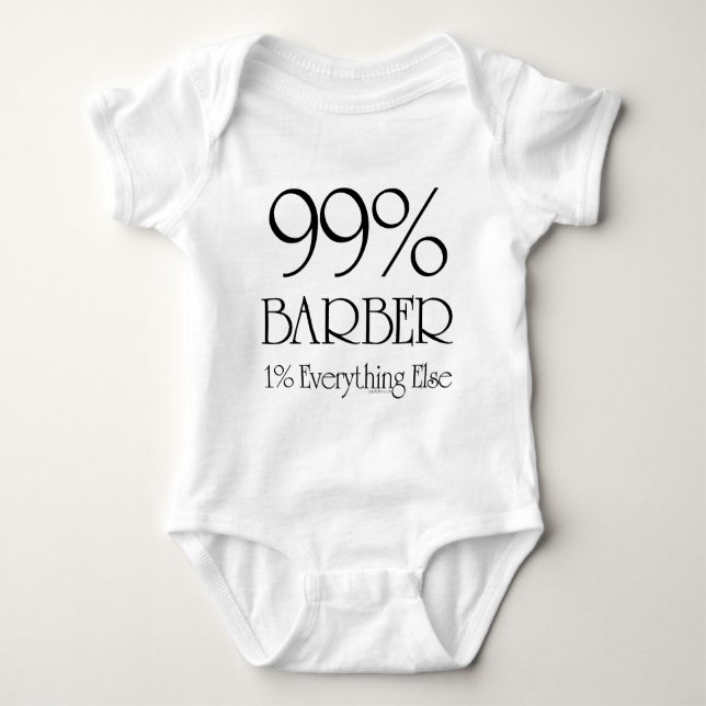 Body Para Bebê Barbeiro de 99% (Frente)