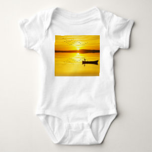 Body Para Bebê Barco de Peixe Tradicional Sunrise