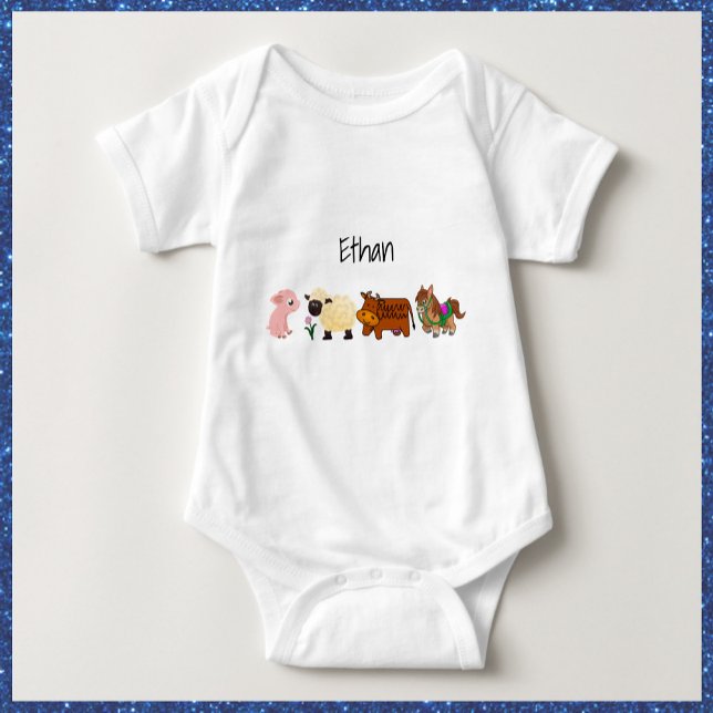 Body Para Bebê Barnyard Babies (https://www.zazzle.com/store/capricepetit)