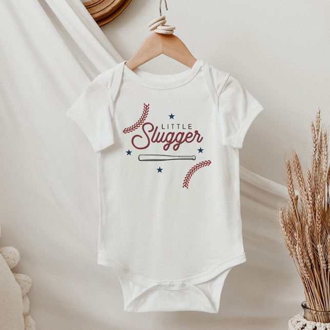 Body Para Bebê BARRY Little Slugger Baseball Sports Themed (Criador carregado)