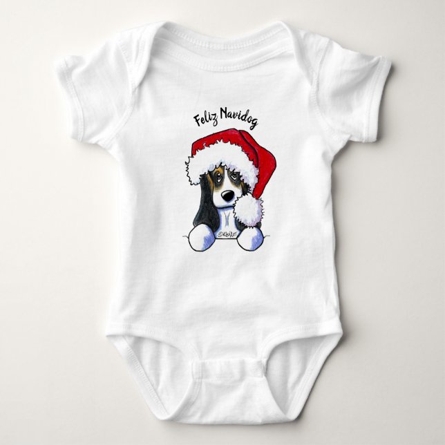 Body Para Bebê Base de Natal KiniArt (Frente)