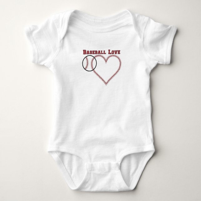Body Para Bebê Baseball Love (Frente)