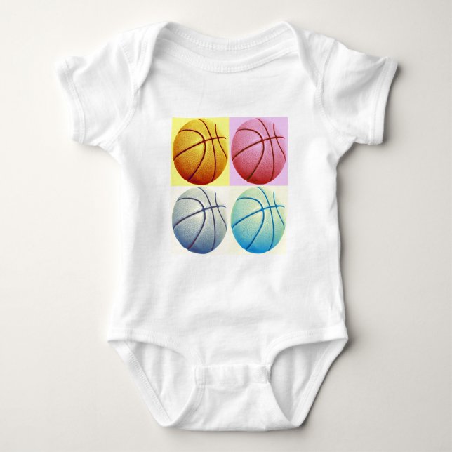 Body Para Bebê Basquete de pop (Frente)