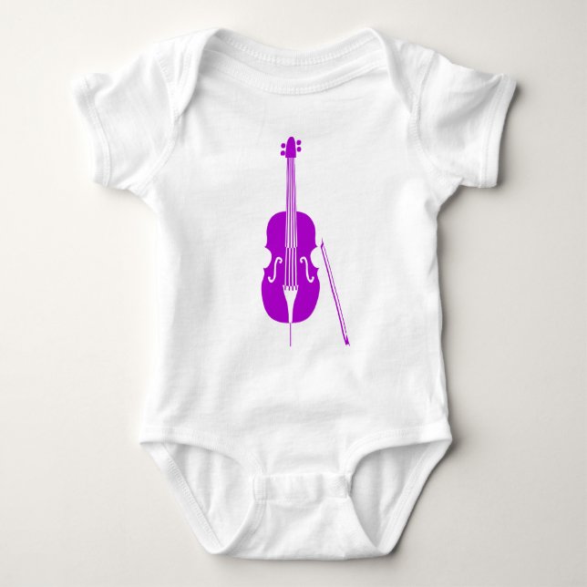 Body Para Bebê Bass Duplo - Roxo (Frente)