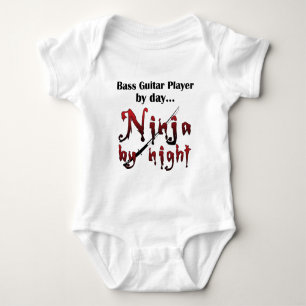 Body Para Bebê Bass Guitar Ninja