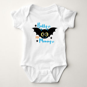 Body Para Bebê Batata de Mamãe 1rua Bat Azul Halloween