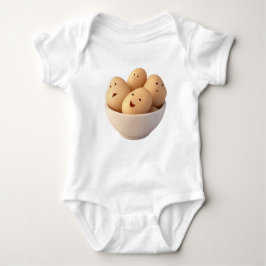 Body Para Bebê Batatas-Cute em uma tigela