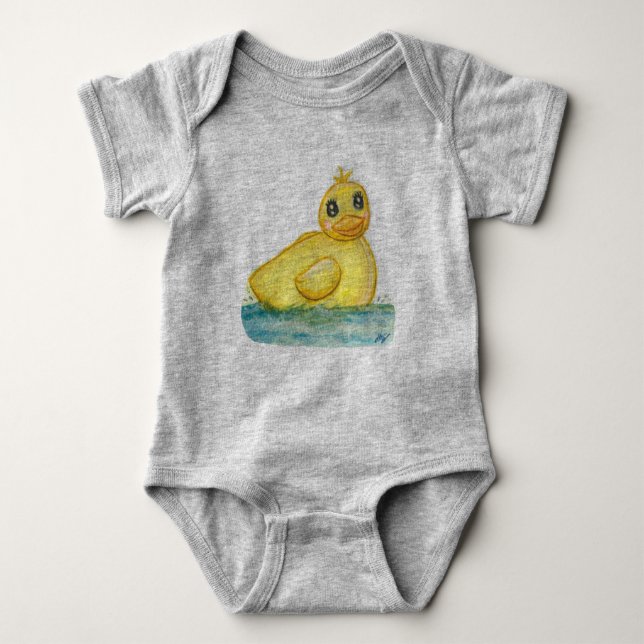 Body Para Bebê Bath Time Ducky (Frente)