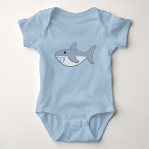 Body Para Bebê Bath Time Ricos Tubarão Bebê Roupa