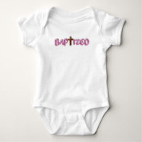 Batizado - Fato de Bebê Cruzado Rosa - Presente Ba