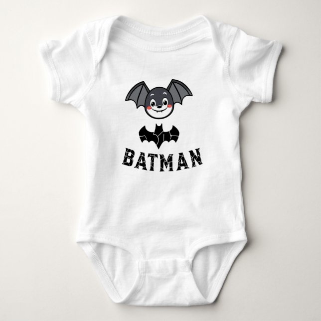 Body Para Bebê Batman Cartoon Character Graphic Design  (Frente)