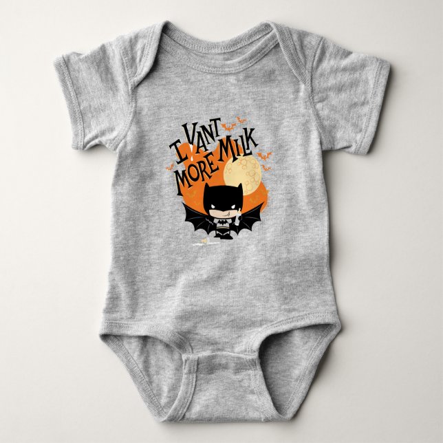Body Para Bebê Batman | I Vant More milk (Frente)