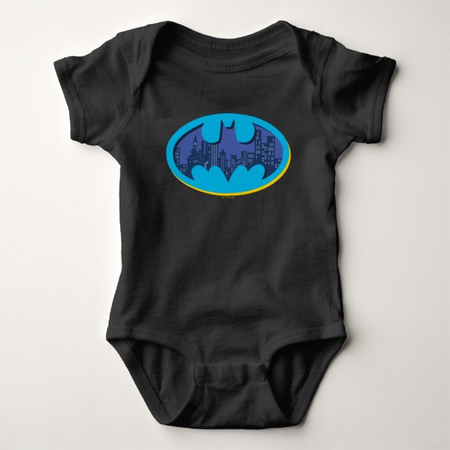 Body Para Bebê Batman | Símbolo da cidade de Arkham (Frente)