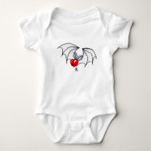 Batty Heart Baby Bodyfit