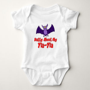 Body Para Bebê Batty Sobre Minha Yia-Yia