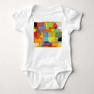 Body Para Bebê Bauhaus Design Três