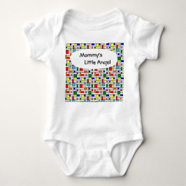 Body Para Bebê Bauhaus Grid T-Shirt