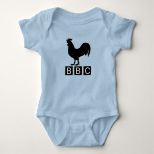 Body Para Bebê BBC - Grande Cockerel Preto