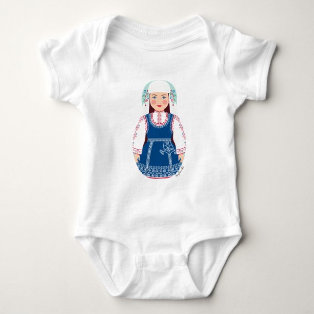Body Para Bebê BD - Barryoshka Baby (Frente)